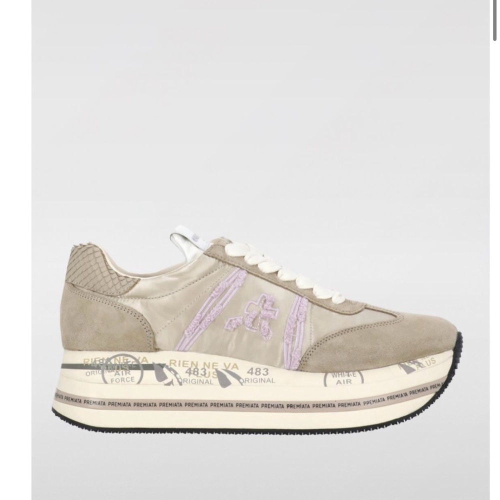 Premiata Beth 6954 Sneakers In Leather And Nylon